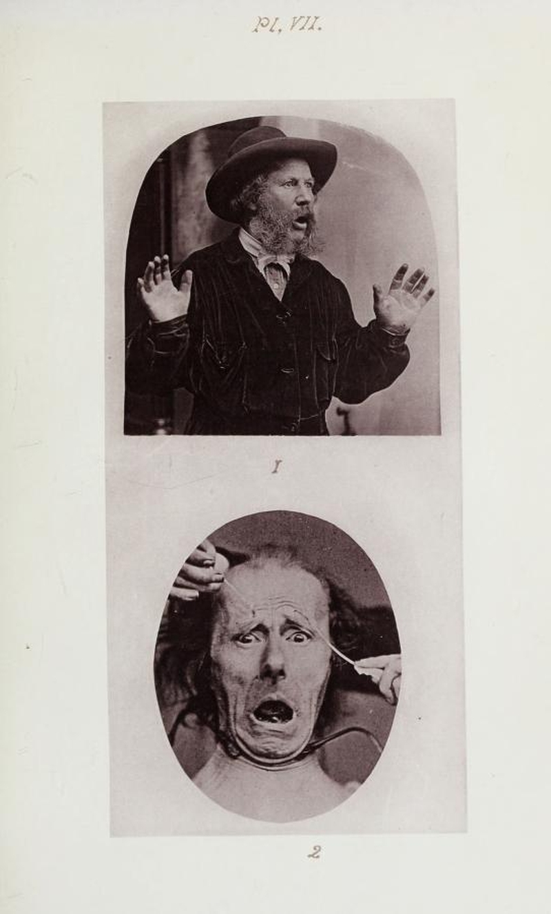 Two of Oscar Rejlander’s immortal photographs for Charles Darwin.