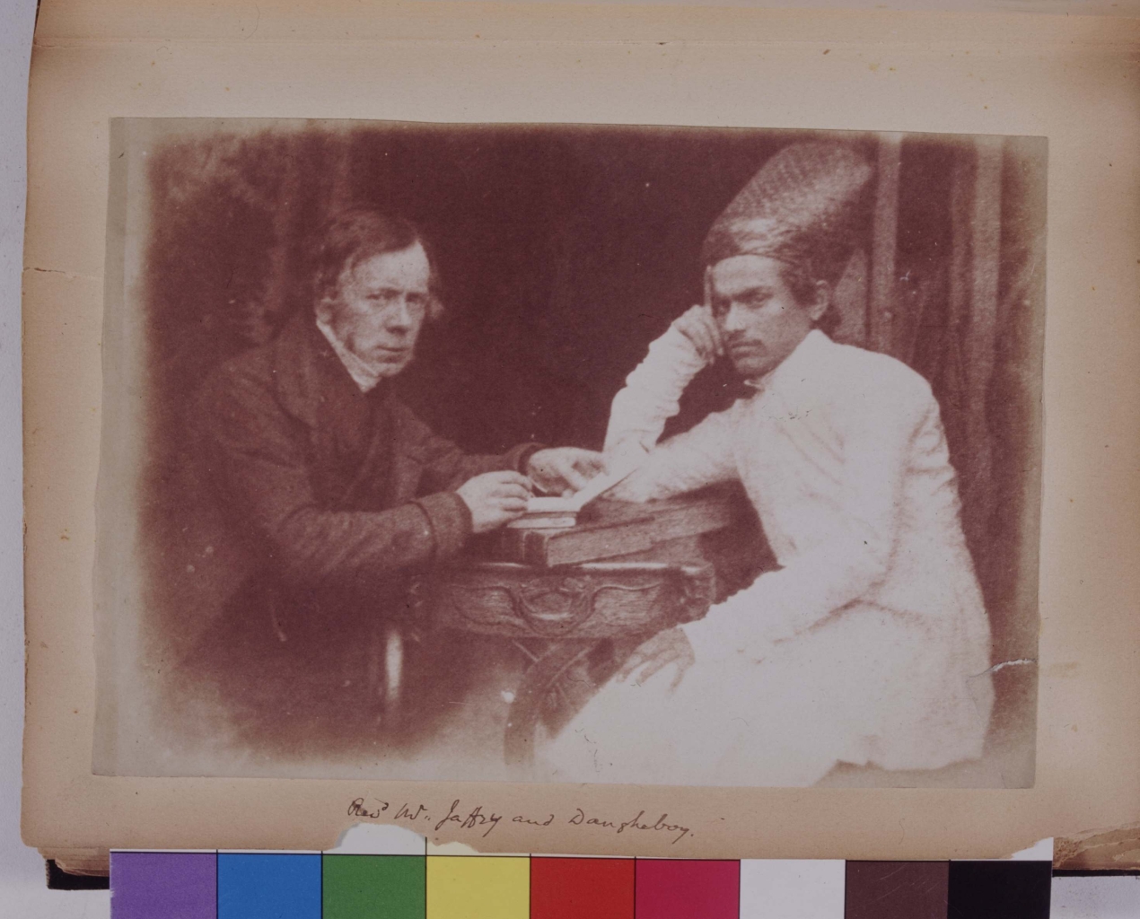 ‘Revd. [illeg] Jaffray & Daugheboy’ (caption by Mitchell) Stevenson Group 146 Rev John Jaffray & Dhanjiobai Nauroji